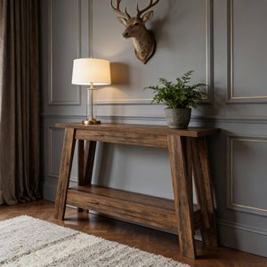 2-Tier Farmhouse <b>Console</b> <b>Table</b> with <b>Storage</b> for Entryway or Sofa <b>Console</b> <b>Tables</b> Product Category - Product Image 5
