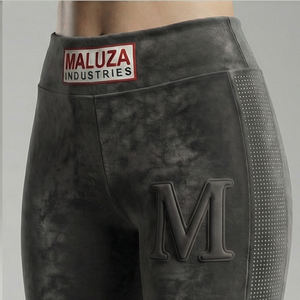 Leggings Personalizados de Moda Urbana para Mujer, con Pedrería, Cintura Alta, Corte Acampanado, Color Morado, Transpirables, Cómodos y Elásticos - Product Image 5