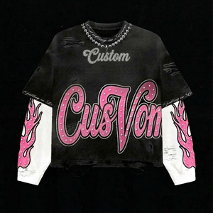 Custom Printed <b>Men's</b> Streetwear T-Shirt Short Sleeve O-Neck Cotton Jersey Regular Fit With Pattern Digital Print - Product Image 4
