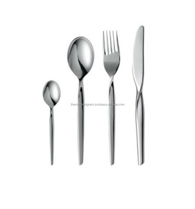 Juego de cubiertos de metal de alta resistencia para familias grandes Hecho con acero inoxidable duradero y diseño de mango ergonómico - Product Image 1