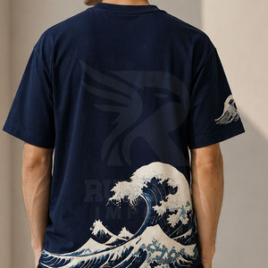 T-shirt personnalisé brodé pour homme – Qualité supérieure, manches courtes, vêtement décontracté pour le streetwear, la vente au détail et la promotion de marque - Product Image 4