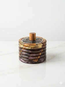Mabkhara de Resina y Madera Hecha a Mano, Elegante Quemador de Oud Árabe para Fragancia y Decoración de Interiores de Lujo - Product Image 6