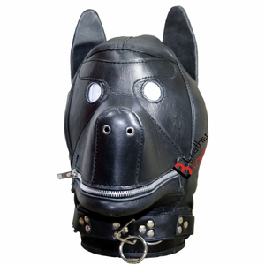 หน้ากากหนังวัวแบบปิดตาเต็มใบ พร้อมสายรัดและหัวเข็มขัดที่กระชับพอดี - Product Image 1