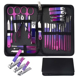 18 30pcs Stainless Steel Manicure Pedicure <b>Kit</b> All-in One with Storage Box <b>Nail</b> Clipper Set Multifunctional <b>nail</b> care <b>kit</b> Adult - Product Image 1