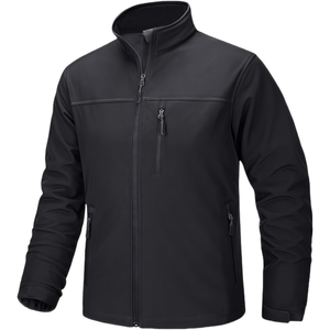 Men's Lightweight Softshell <b>Jacket</b> - <b>Fleece</b> <b>Lined</b>, Waterproof & Windproof for Outdoor Adventures - Product Image 3