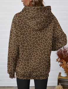 Sweat-shirt oversize pour femme en polyester et coton, coupe ample, avec logo personnalisé, grandes tailles, streetwear, respirant, printemps - Product Image 2