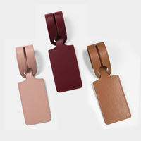 Tarjetero de piel auténtica hecho a mano, ecológico, para tarjetas de embarque de avión, etiqueta creativa para maleta, ideal para bodas, venta al por mayor.