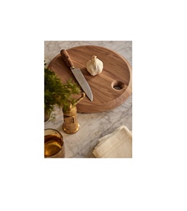 Grande planche à découper rustique en bois pour la préparation des aliments en cuisine, découpe de légumes, fruits, viande, pain, design en bois naturel durable - Product Image 2