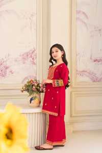 High Quality Export Salwar Kameez Lace Trendy <b>Kids</b> Dresses Indian & Pakistani Daily Wear for Ladies Lawn Cotton Fabric - Product Image 2