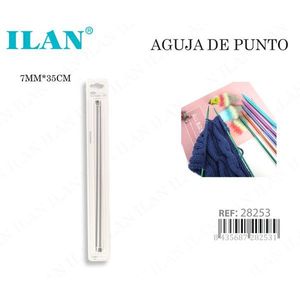 Ferri da maglia Ilan 7 mm x 35 cm dritti per lavorare a costine - Product Image 1