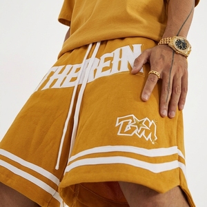 Wholesale Men's Basketball Shorts Mid Waist Quick Dry Breathable Elastic Polyester Cotton Embroidered Custom <b>Hip</b> Hop Athletic - Product Image 6
