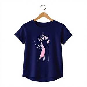 T-shirt de nuit rose mignon avec motif panda pour femme, col rond, manches courtes, coupe classique, imprimé dessin animé, 100 % coton jersey, toutes saisons - Product Image 2