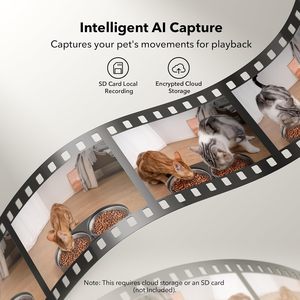 เครื่องให้อาหารแมวอัตโนมัติ PETLIBRO สำหรับแมวสองตัว พร้อมกล้อง 1080P และระบบมองเห็นในเวลากลางคืน - Product Image 5