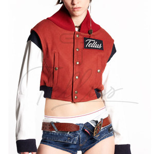 Chaqueta Varsity Corta para Mujer, Diseño de Moda, Nueva Colección 2026, Precio Razonable, Servicio OEM - Product Image 6