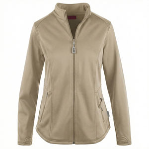 Customizable Medical <b>Scrub</b> Jacket Women Full Zip Performance Stretch Nursing Coat Warm Up Jacket Wholesale USA <b>UK</b> <b>Scrub</b> Jackets - Product Image 2