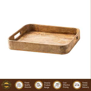 Bandeja Rectangular de Madera de Mango para Servir Alimentos, Diseño Atractivo, Excelente Calidad, Precio Directo de Fábrica, para Uso en Hoteles y Restaurantes - Product Image 3