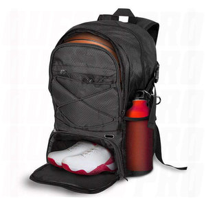 Premium <b>Black</b> Gym Bag with Ball and Shoe Compartment Large Capacity Basketball Sports Training <b>Backpack</b> Durable <b>Waterproof</b> - Product Image 1