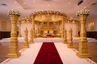Mandap de mariage sud-indien traditionnel Manavarai au look majestueux, en bois Kanyadanam, détachable, moderne, portable, nouvelle arrivée