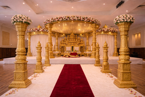 มณฑปงานแต่งงานอินเดียใต้สุดงดงาม แมนดาปารี แมนดาปาปาม แบบดั้งเดิม คันยาดานัม ไฟเบอร์แมนดาปาปาม นิวยอร์ก - Product Image 3