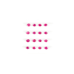 Rubis naturels de Bangkok, ovales calibrés 5x6mm, pierres précieuses facettées naturelles, prêtes à l'emploi pour la création de bijoux - Product Image 1