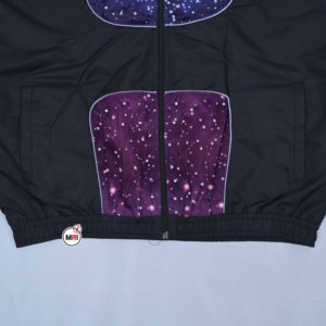 Mens Hooded <b>Racer</b> <b>Jacket</b> Galaxy Print Zipper Front Windproof Casual Autumn Wear Polyester Material with Customized Logo Design - Product Image 5