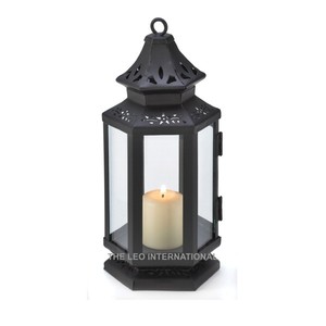 Best Eco-Friendly Classic Portable Centerpiece Durable Metal & Glass <b>Lantern</b> With Matt <b>Black</b> Finish Candle <b>Lantern</b> for Outdoor - Product Image 1