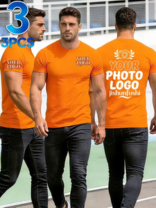 Men's Custom Photo/Generic Printing Personalized T-Shirts Logo/Text/Photos Order Discount Suitable Uniforms Promotional Events - Product Image 3