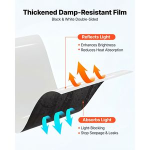 Lámina de Plástico de Polietileno de Alta Resistencia de 12 Mil, Rollo de 10 Pies x 50 Pies - Lona para Pintores y Tela Protectora - Product Image 4