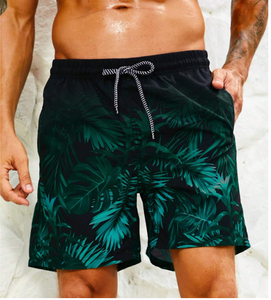 Short de plage pour homme en polyester respirant double couche à l'intérieur en maille avec poches Logo personnalisé - Product Image 1