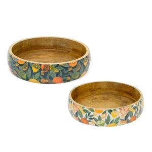 ชามไม้ทำมือรักษ์โลก ปลอดภัยสำหรับอาหาร ทันสมัย เหมาะสำหรับเสิร์ฟซุปและสลัด ใช้ในบ้าน โรงแรม ภาชนะใส่อาหาร จากซัพพลายเออร์อินเดีย - Product Image 1