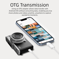 Appareil photo numérique Sourcing Ark HD 68MP 4K avec zoom 16x, écran IPS rotatif de 2,5 pouces, fonction OTG et accessoires complets Digi Cam D72