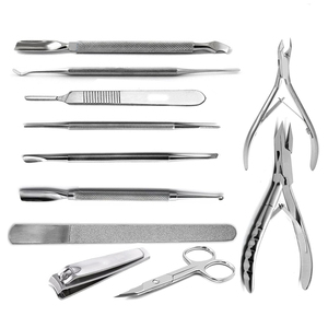 Stainless Steel 11 Pieces Toe Nail Clippers Cutters Heavy Duty For Thick Nail Chiropody Podiatry Instruments <b>Tools</b> - Product Image 1