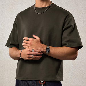เสื้อยืดทรงบ็อกซี่ผู้ชายรุ่นใหม่สุดฮิต ตัดเย็บตามสั่ง ผ้าเจอร์ซีย์คอตตอน 100% เนื้อหนัก 300 GSM เสื้อยืดผู้ชาย - Product Image 5