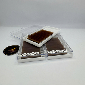 Professional Individual <b>Lash</b> Extensions Tray Matte Black Korean PBT Classic <b>Volume</b> Eyelashes Custom Wholesale - Product Image 4