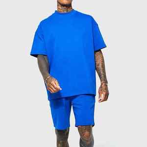 Ensemble décontracté d'été pour homme GENERSA SPORTS : T-shirt imprimé à col rond et manches courtes, short à taille élastique en velours côtelé 100 % coton respirant - Product Image 6