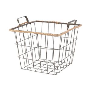 Cesta de Almacenamiento de Latón Dorado Antiguo con Asas, Cesta Redonda Rústica Multiusos para Organización - Product Image 5