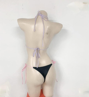 Ensemble de bikini de luxe pour femme, de créateur, en dentelle ornée de cristaux, taille haute, respirant, séchage rapide, écologique, pour la plage estivale