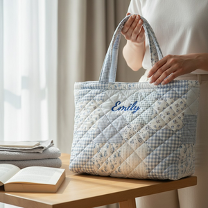 Sac fourre-tout mini personnalisé de haute qualité 100% coton, avec poignée longue, motif varié, réutilisable pour le shopping - Product Image 3