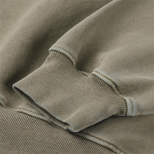 Sudadera personalizada con relieve 3D, cuello redondo de algodón, estilo oversize, estampados personalizados, sudaderas con relieve para hombre, hombros caídos. - Product Image 4