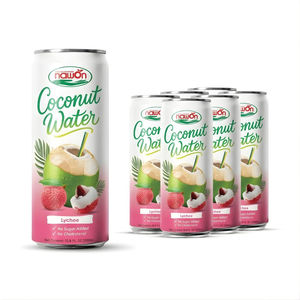 Eau de coco en conserve rafraîchissante avec jus de litchi 320ML Nawon, fabricant de jus de fruits au Vietnam, fournisseur de boissons OEM - Product Image 1