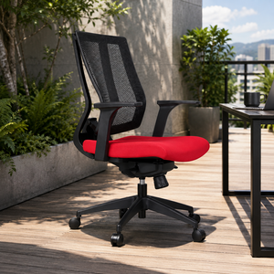 Ergonomic Mesh <b>Desk</b> and Chair Set with Fixed Armrest Built-In Headrest Swivel Four Legs Modern Design for Home/<b>Office</b> Use - Product Image 1