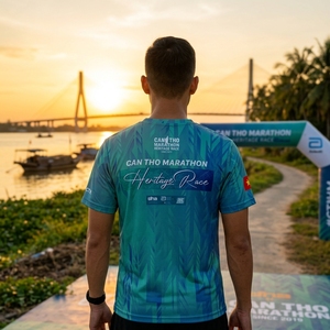 สามารถ Tho เสื้อวิ่งมรดกการแข่งมาราธอนเสื้อกีฬาระบายอากาศได้ดีพิมพ์ซับลิเมต - Product Image 5