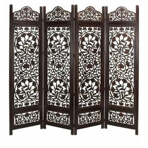 Walnut Sheesham Wood Lattice Screen Panel-Handcrafted Traditional Design Room Divider by Aqudus Saleem Wholesale - Product Image 3