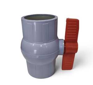 Robinet à bille en PVC à longue poignée Nirmit, commande manuelle, personnalisable OEM pour le contrôle de l'eau d'irrigation, joint EPDM, 100 Psi - Product Image 1