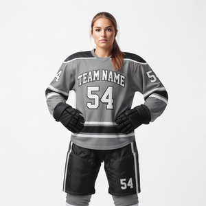 Uniforme de Hockey sobre Hielo al por Mayor, Jersey de Práctica de Hockey sobre Hielo, Jersey de Hockey sobre Hielo con Logotipo de Equipo Personalizado - Product Image 5