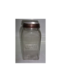 Frasco de vidrio para el hogar con tapa metálica, contenedor decorativo para almacenamiento de alimentos, para las necesidades de la encimera de la cocina. - Product Image 1
