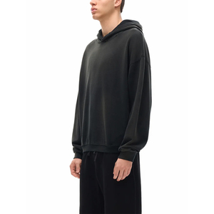 เสื้อฮู้ดดี้ทรงบ็อกซี่ผ้าฟลีซคอตตอนหนา 360 GSM 610 GSM แบบครอปปิ้ง สั่งปักโลโก้ได้ ขั้นต่ำ 1 ชิ้น - Product Image 2