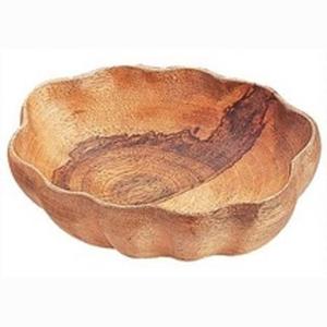 Bol à salade évasé en bois d'acacia de haute qualité, best-seller, rustique, rond, pour la cuisine et la décoration de la table à manger, design moderne - Product Image 1