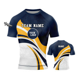 Camiseta Deportiva de Manga Corta con Protección Solar UPF50, Transpirable, de Secado Rápido, con Diseño Personalizado y Estampado por Transferencia de Calor, en Spandex/Poliéster y MMA - Product Image 4