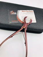 Pince à extensions de cheveux en métal rose doré, outil professionnel pour l'installation et le retrait